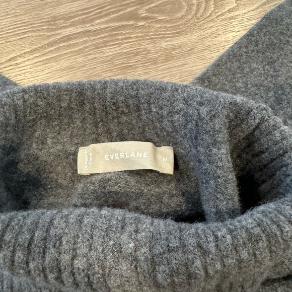 Everlane Women's Charcoal Turtleneck Sweater Dress, Size Medium, Charcoal Grey - Picture 7 of 12